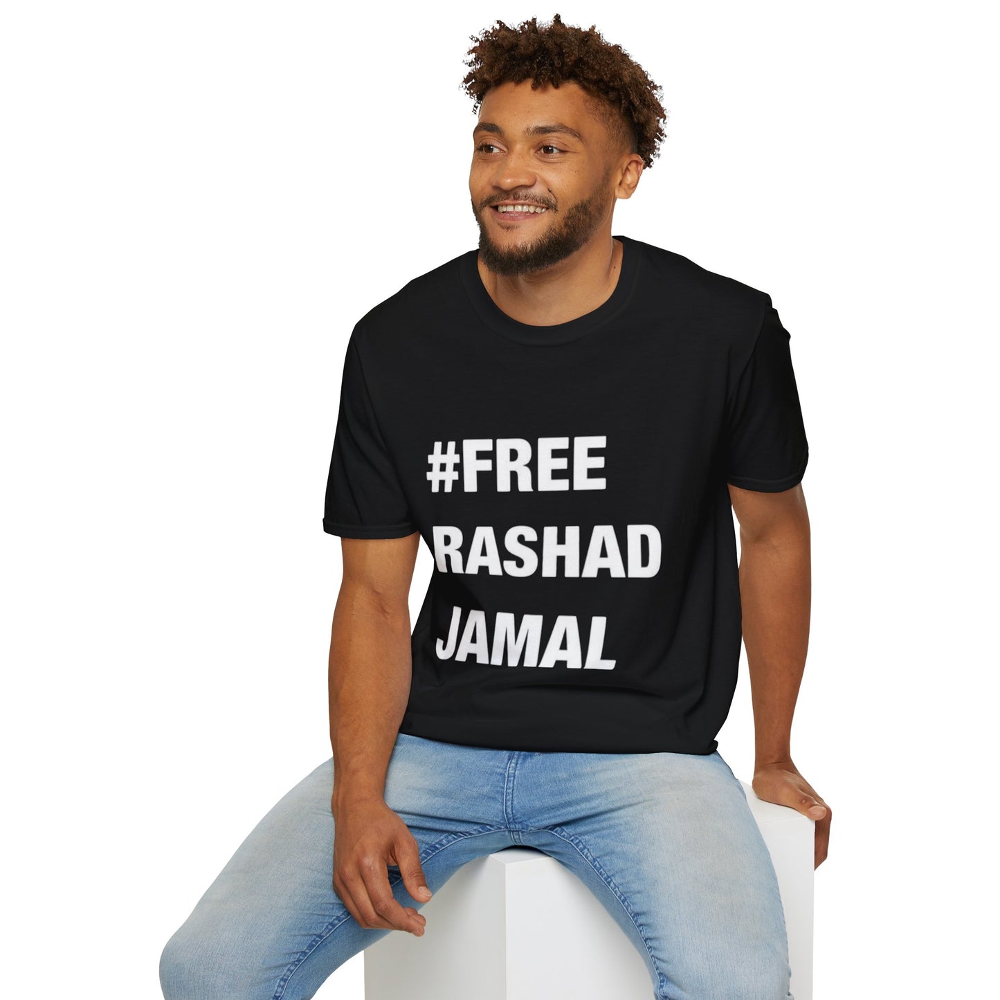 # FREE RASHAD JAMAL  (Unisex Softstyle T-Shirt )