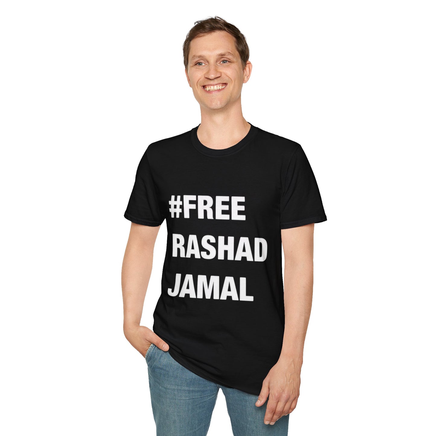 # FREE RASHAD JAMAL  (Unisex Softstyle T-Shirt )