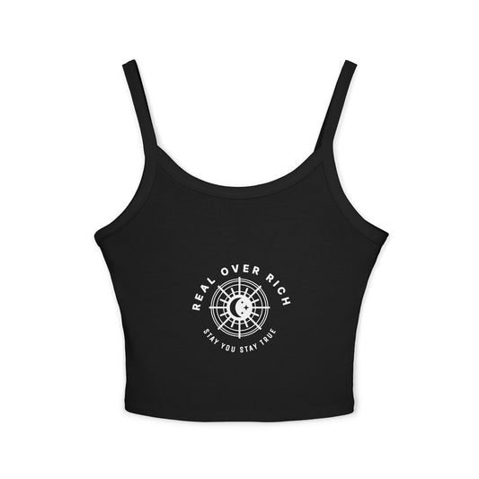 Real Over Rich ( Women's Spaghetti Strap Tank ) Top