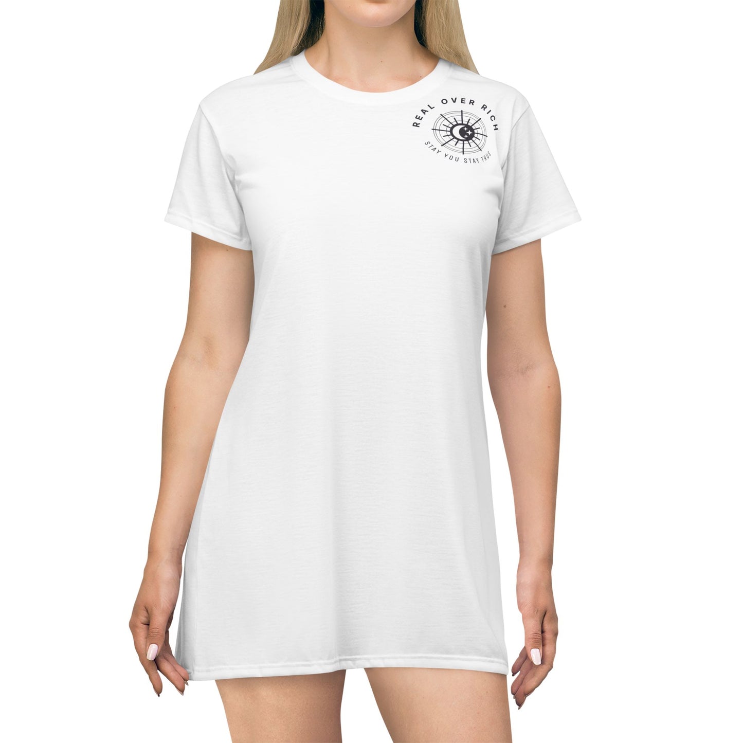 Real Over Rich T-Shirt Dress (AOP)