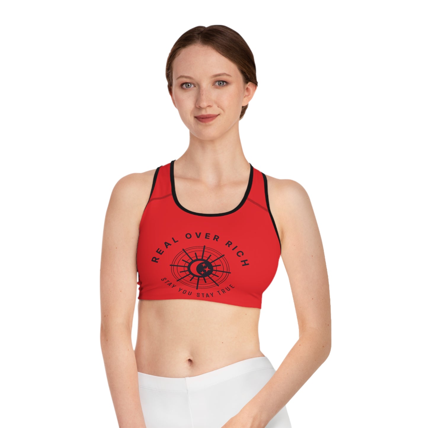 Real Over Rich ( Sports Bra (AOP)