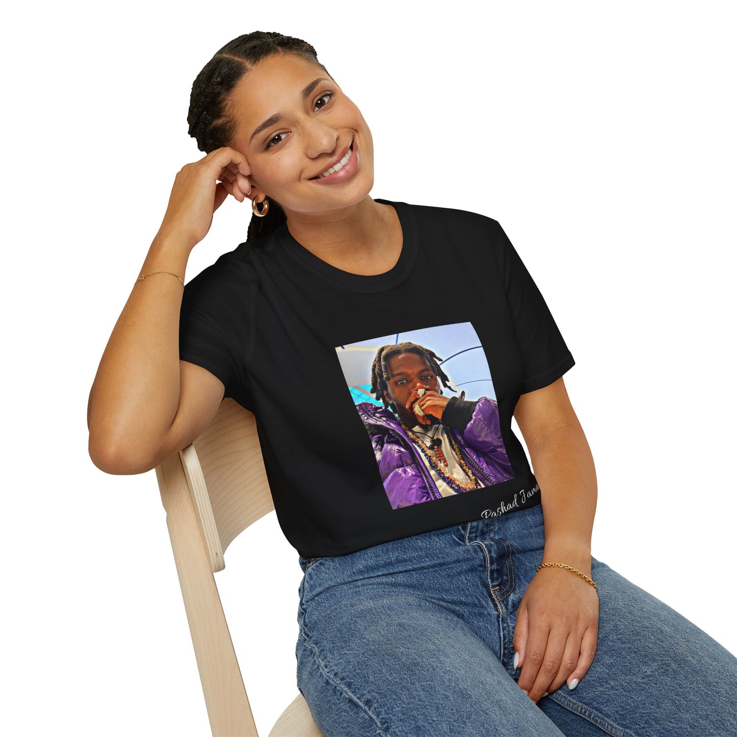 Rashad Jamal Autographed ( Unisex Softstyle T-Shirt )