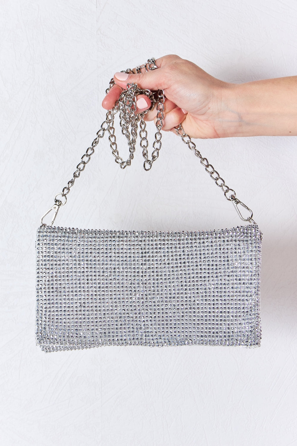 Maataji presents ( Forever Link Rhinestone Crossbody Bag )