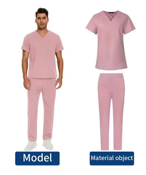 We Heal Hearts Men's V-Neck Medical Uniform