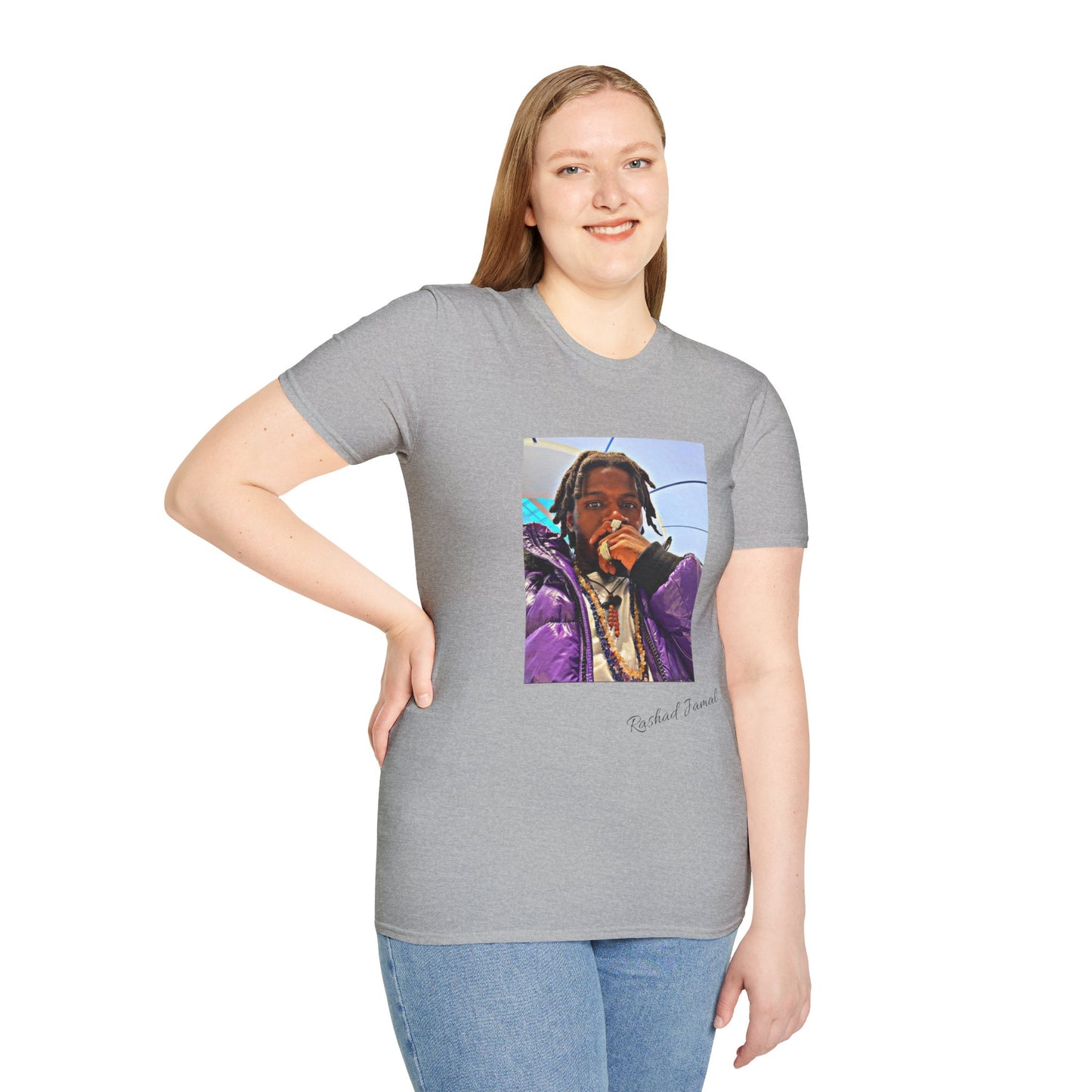 Rashad Jamal Autographed ( Unisex Softstyle T-Shirt )