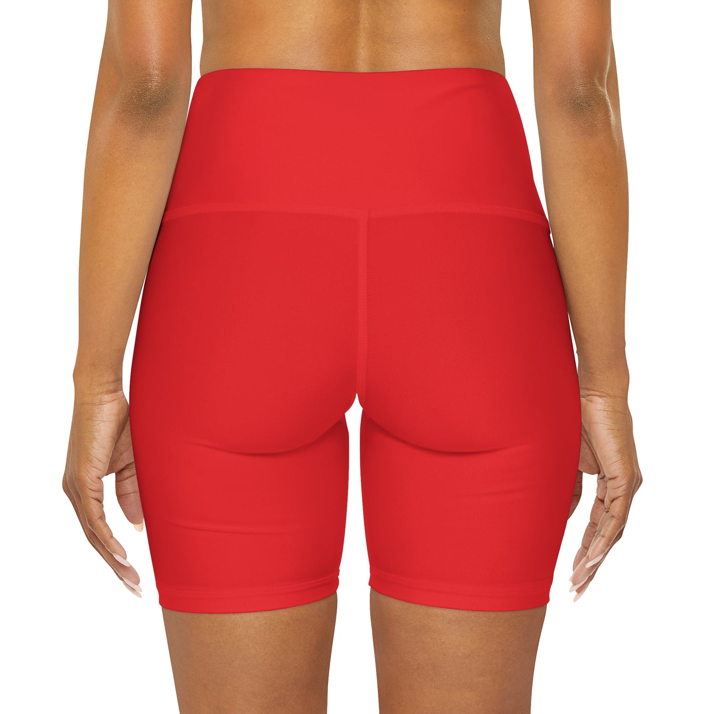 Real Over Rich High Waisted Yoga Shorts (AOP)