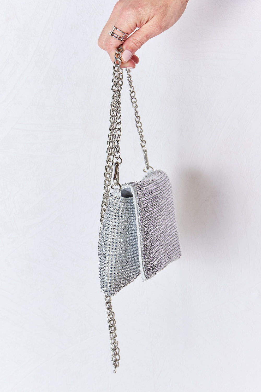 Maataji presents ( Forever Link Rhinestone Crossbody Bag )