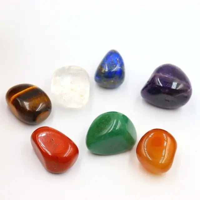 7 Piece Chakra Set Crystal Necklace ( Reiki Healing)