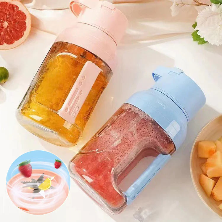 We Heal Hearts presents ( Electric Juicer Portable Large Capacity 1500ml Juice USB Rechargeable )