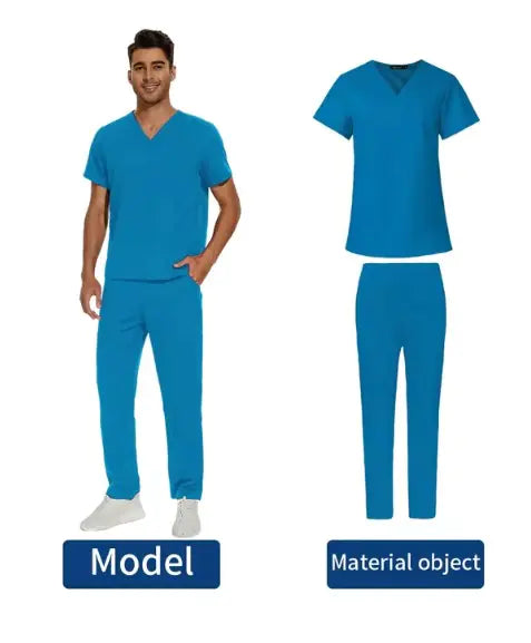 We Heal Hearts Men's V-Neck Medical Uniform