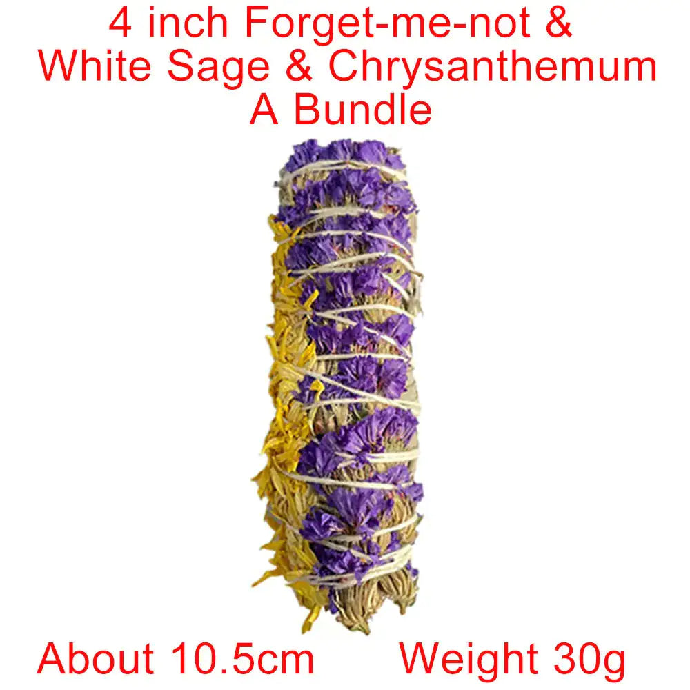 White Sage Incense Sticks Bundle And Candle