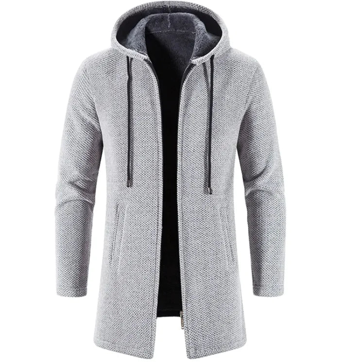 Maataji presents ( Men's All-Season Fleece-Lined Trend Cardigan – Versatile and Stylish )