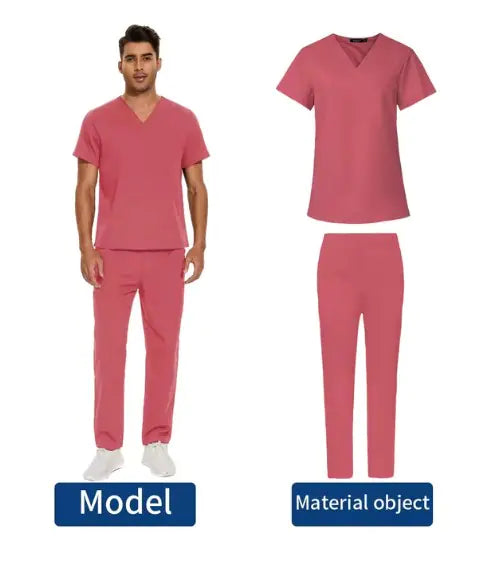 We Heal Hearts Men's V-Neck Medical Uniform