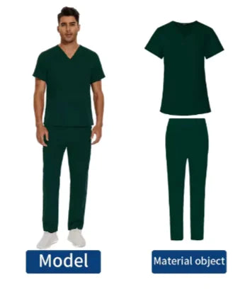 We Heal Hearts Men's V-Neck Medical Uniform