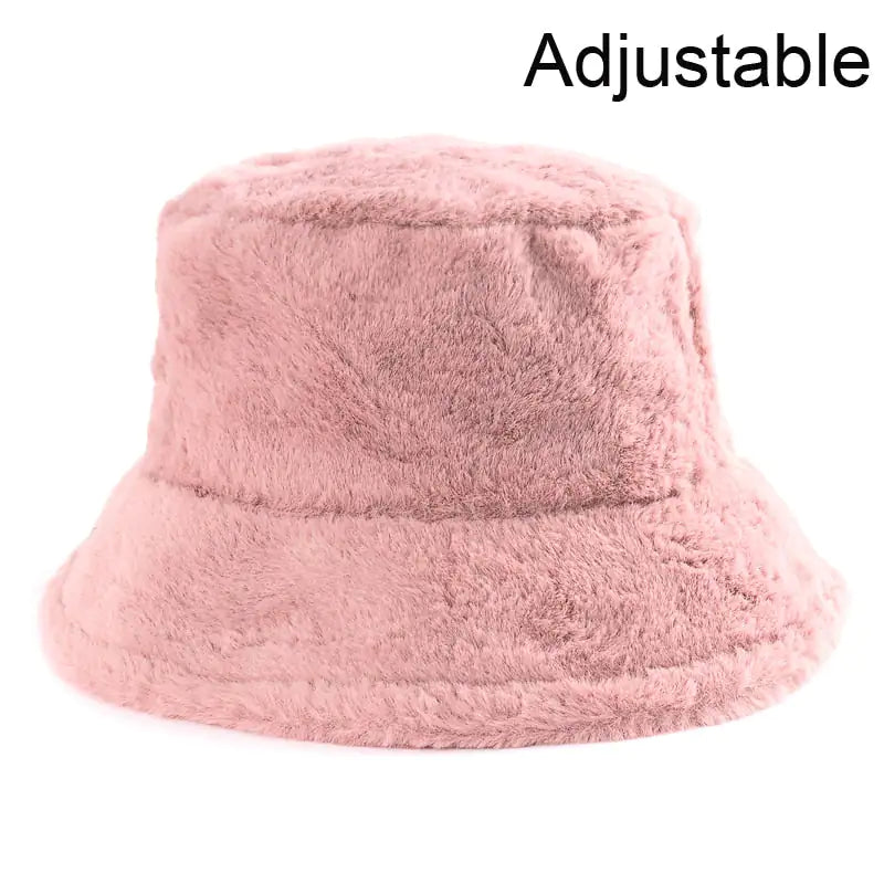 Maataji Winter Fluffy Bucket Hats