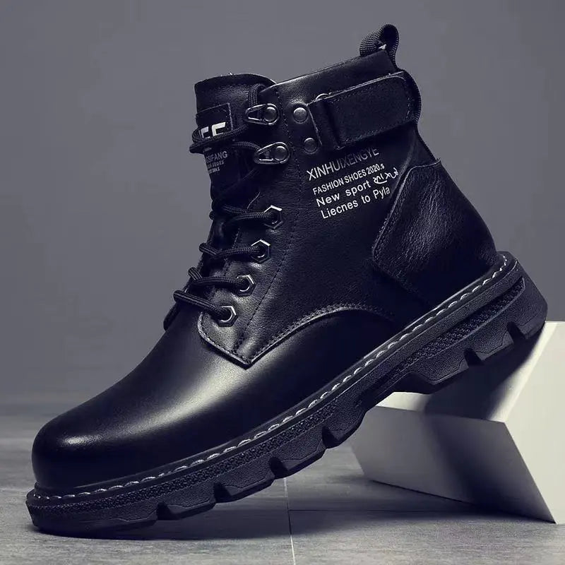 Maataji Leather High Top Winter Boots