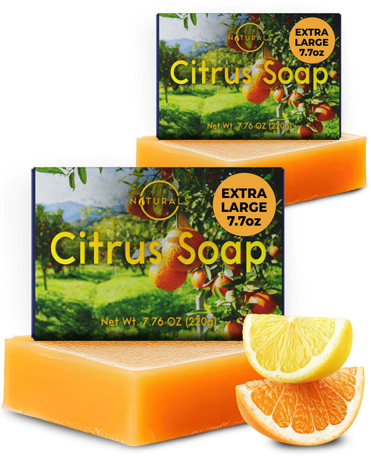 Citrus Organic Soap with Essential Oils Natural Face Bar Soap