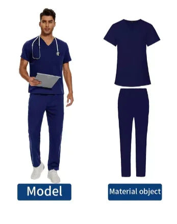 We Heal Hearts Men's V-Neck Medical Uniform