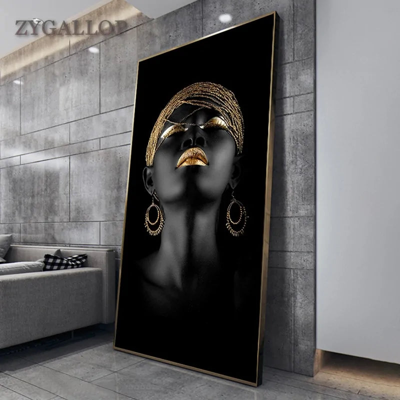 Modern Art Canvas Ancient Kemet Goddess Canvas Print