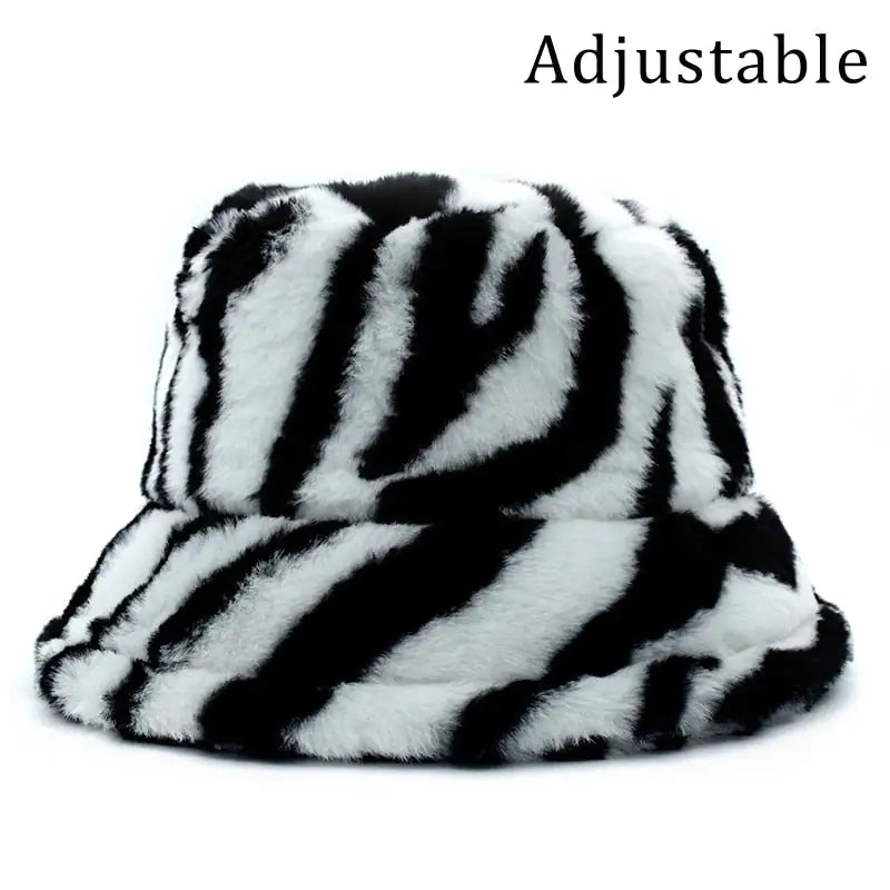 Maataji Winter Fluffy Bucket Hats