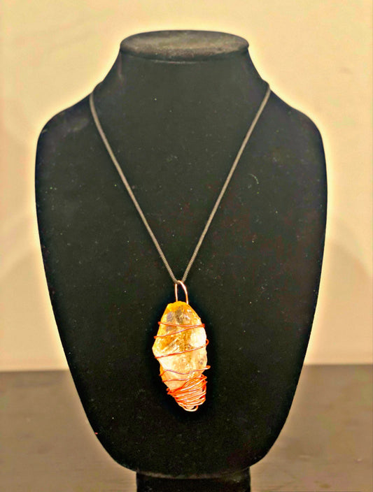 Citrine Chain ( Wrapped in Copper)