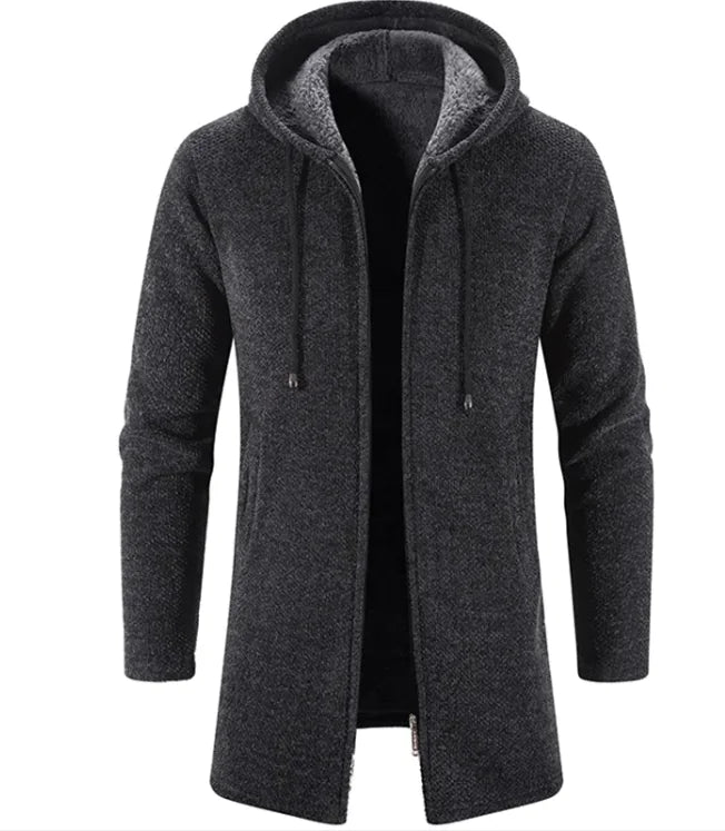 Maataji presents ( Men's All-Season Fleece-Lined Trend Cardigan – Versatile and Stylish )