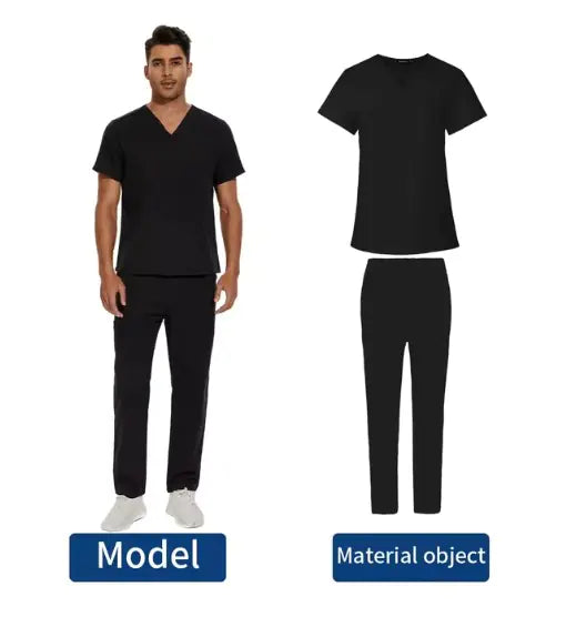 We Heal Hearts Men's V-Neck Medical Uniform