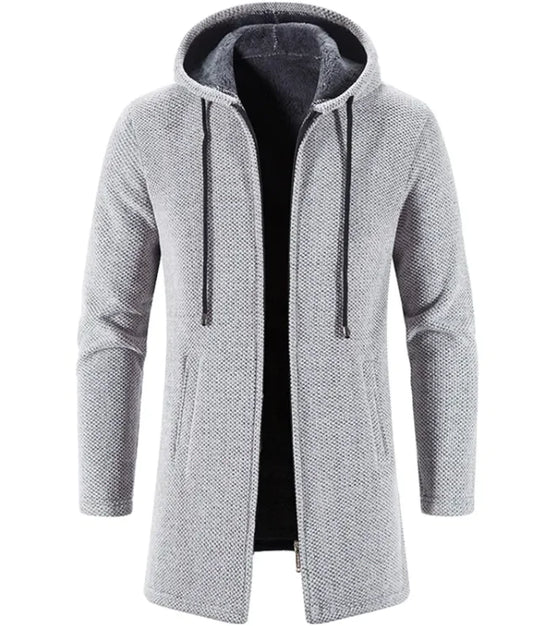 Maataji presents ( Men's All-Season Fleece-Lined Trend Cardigan – Versatile and Stylish )