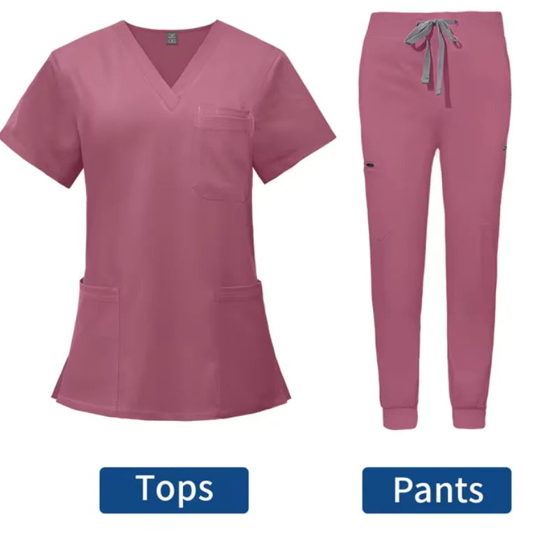 We Heal Hearts Presents ( Medical Scrubs Jogger Set )