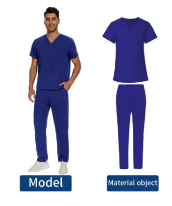 We Heal Hearts Men's V-Neck Medical Uniform