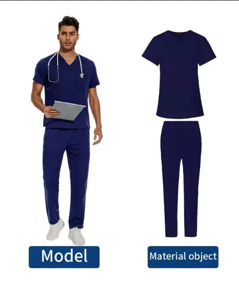 We Heal Hearts Men's V-Neck Medical Uniform