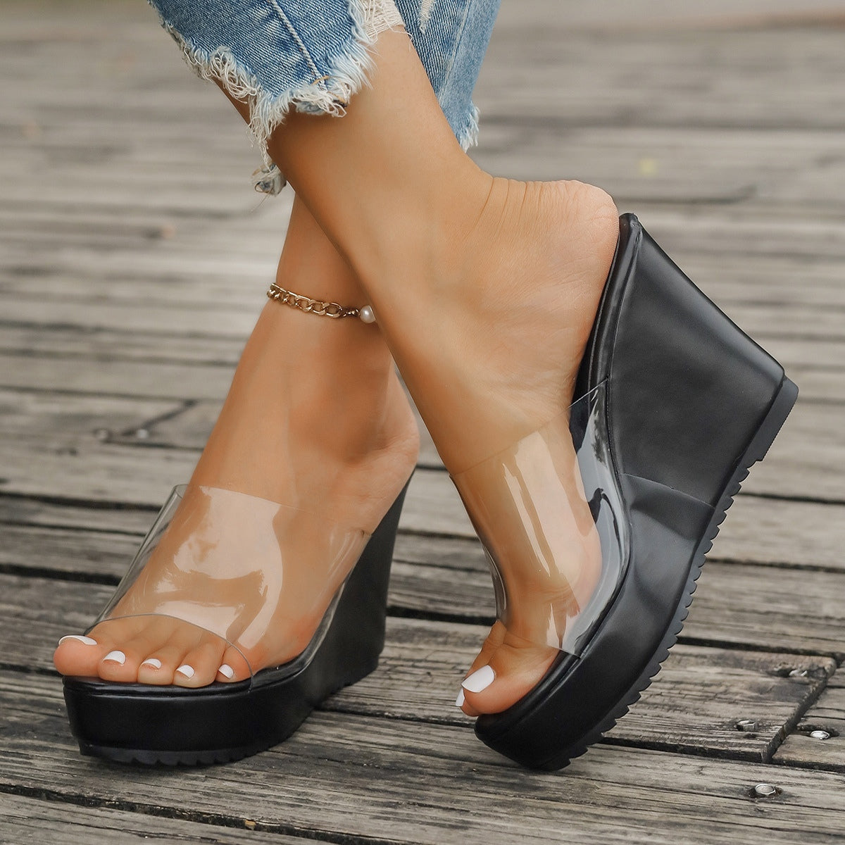 Maataji Open Toe Wedge Sandals