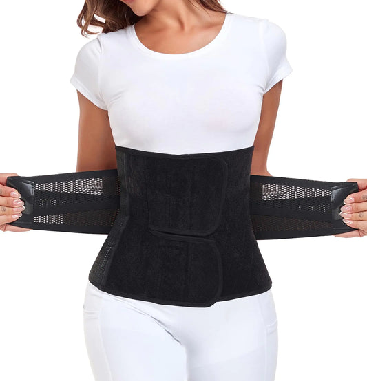 We Heal Hearts Presents Postpartum Belly Band – Postpartum Belly Wrap, Abdominal Binder Post Surgery C-section Recovery Support Belt After Birth Brace, Slimming Girdles (Midnight Black, L) Midnight Black