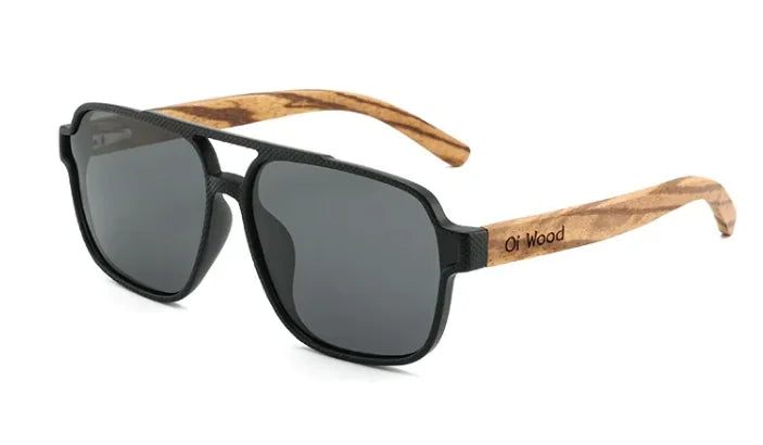 Maataji presents Vintage Wooden Polarized Sunglasses – Eco-Friendly UV Protection