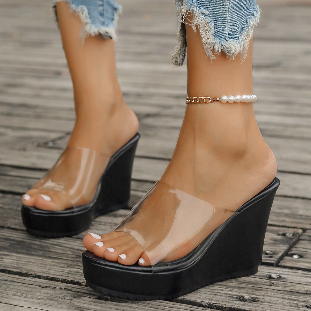 Maataji Open Toe Wedge Sandals