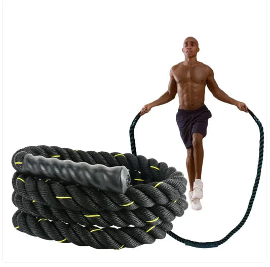 Real Over Rich presents (Fitness Jumping Rope Heavy-Duty Bold Fitness Rope )