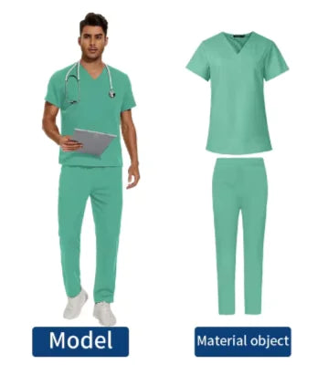 We Heal Hearts Men's V-Neck Medical Uniform