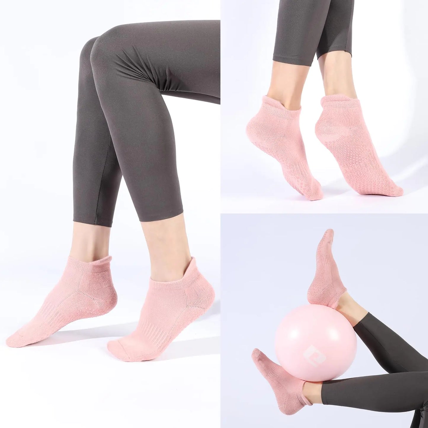 Real Over Rich presents ( Grip Yoga Pilates Socks )