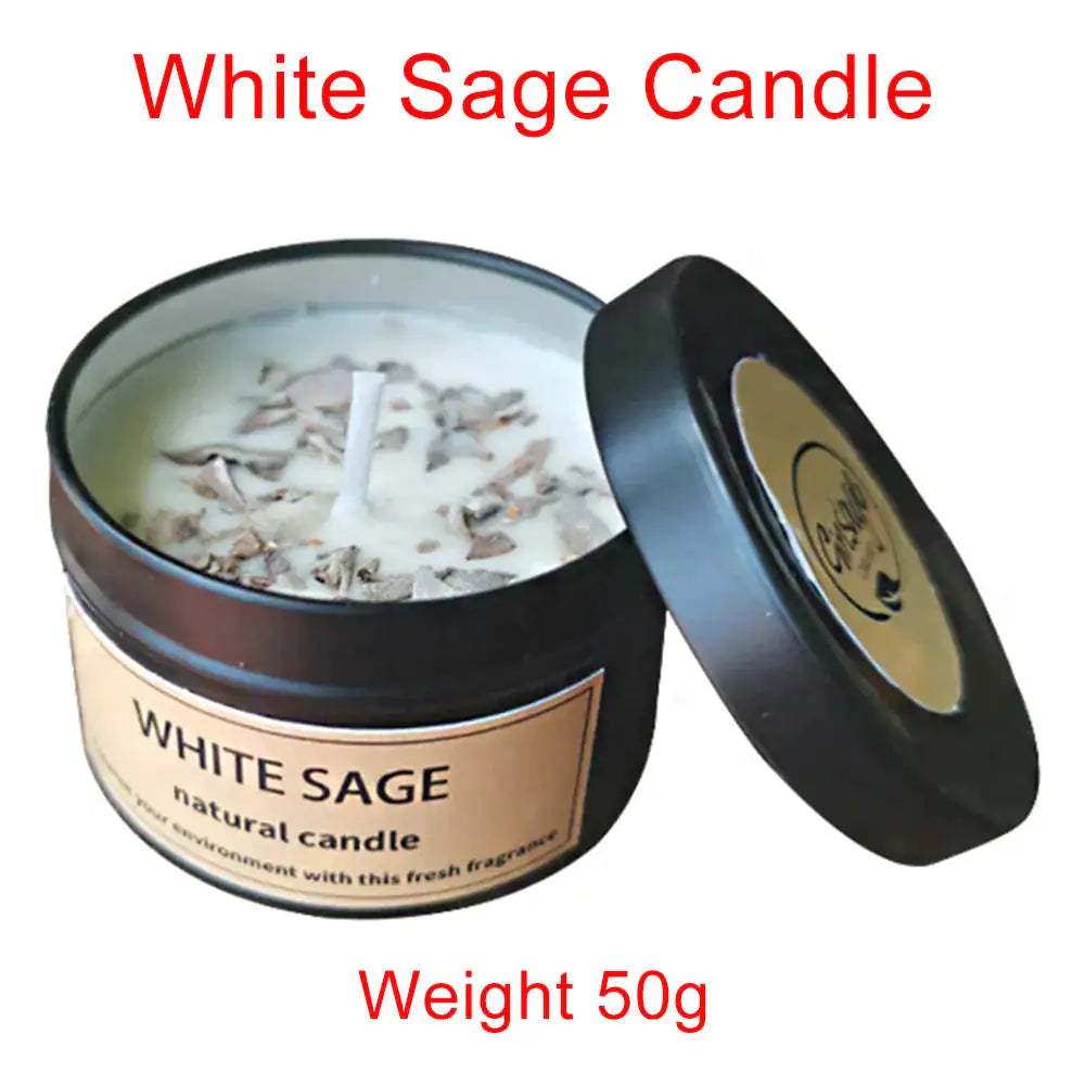 White Sage Incense Sticks Bundle And Candle