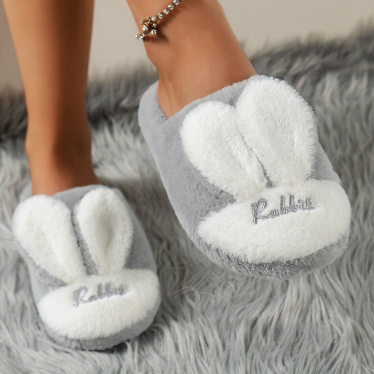 Maataji presents ( Rabbit Ears Round Toe Slippers )