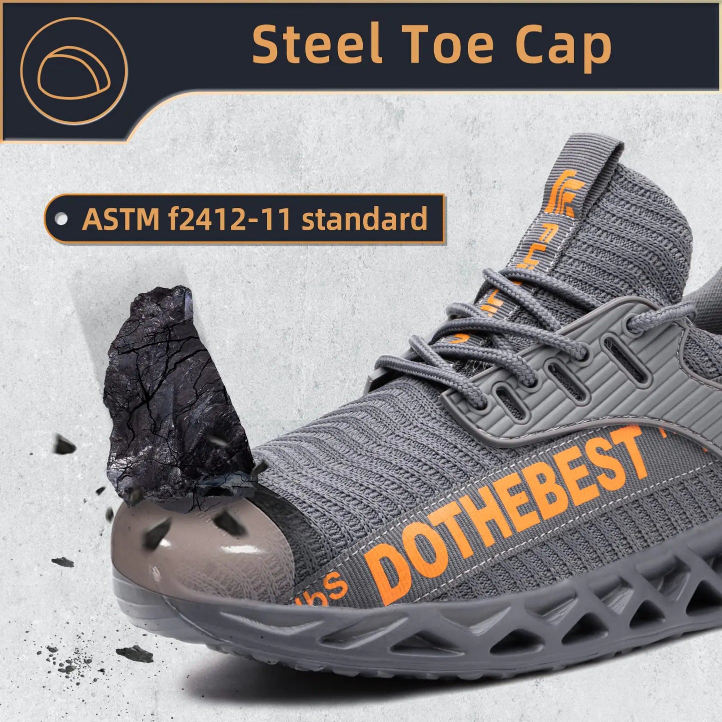 Maataji presents ( Furuian Steel Toe Sneakers Unisex Lightweight Safety Shoes Puncture Proof )