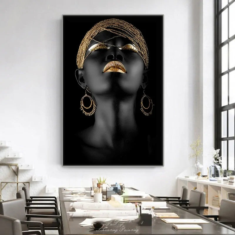 Modern Art Canvas Ancient Kemet Goddess Canvas Print