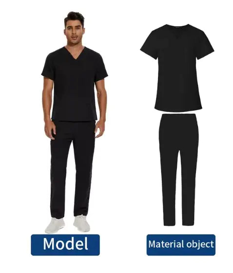 We Heal Hearts Men's V-Neck Medical Uniform