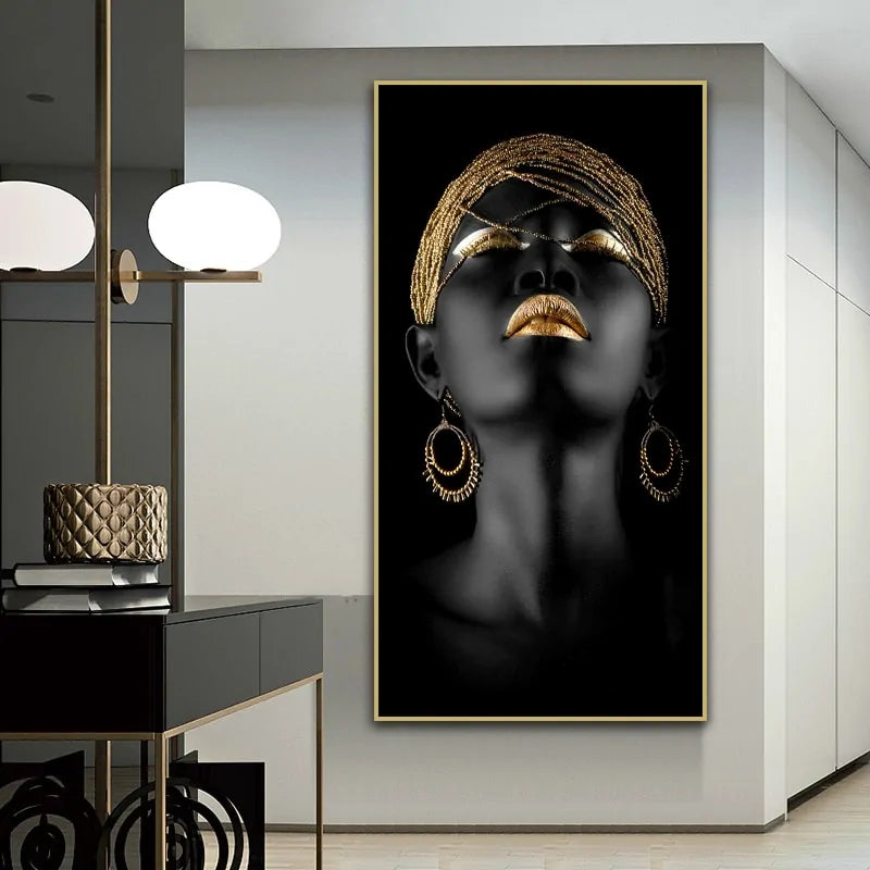 Modern Art Canvas Ancient Kemet Goddess Canvas Print