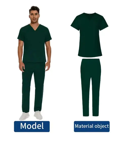 We Heal Hearts Men's V-Neck Medical Uniform