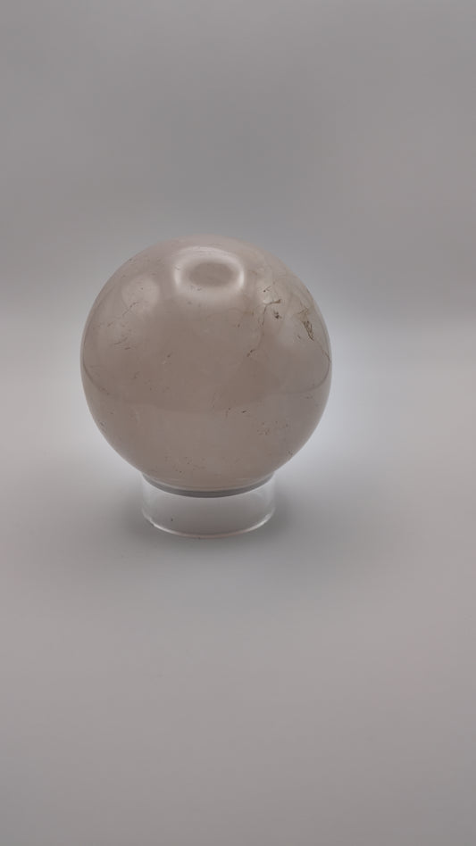 Rose Quartz Sphere Small ( with stand )