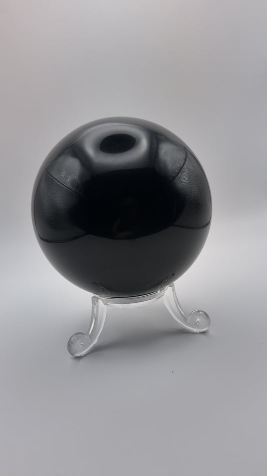 Obsidian Sphere ( with stand )