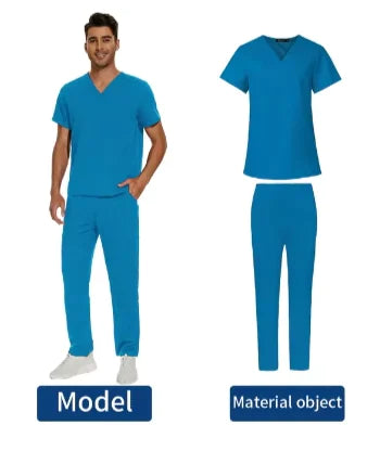 We Heal Hearts Men's V-Neck Medical Uniform