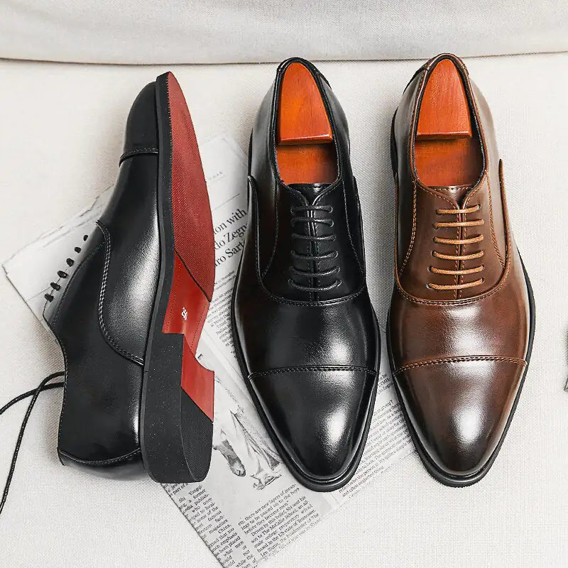 Maataji Red Bottom Oxford Shoes