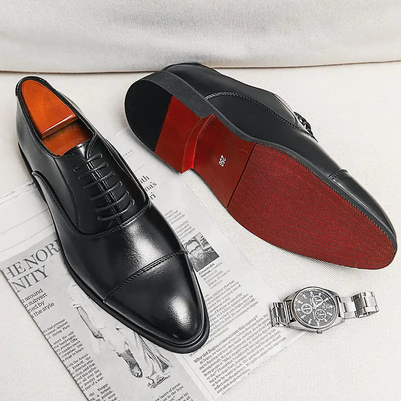 Maataji Red Bottom Oxford Shoes